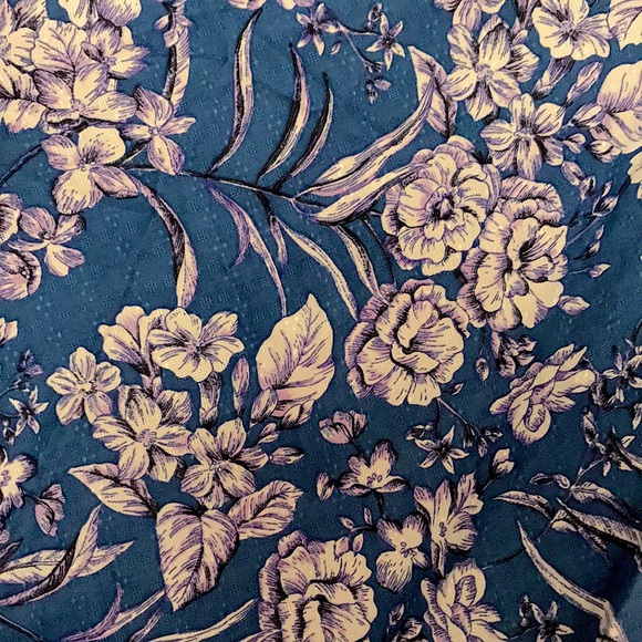 Emmy Floral blue slip skirt S NWT - Picture 11 of 11